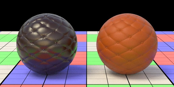 Normal map applied to geometry